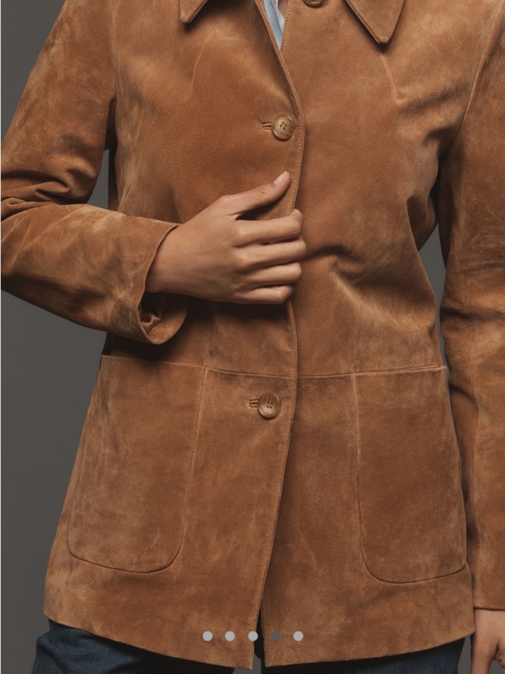 Anthropologie Rumored Suede Jacket - Picture 3 of 7